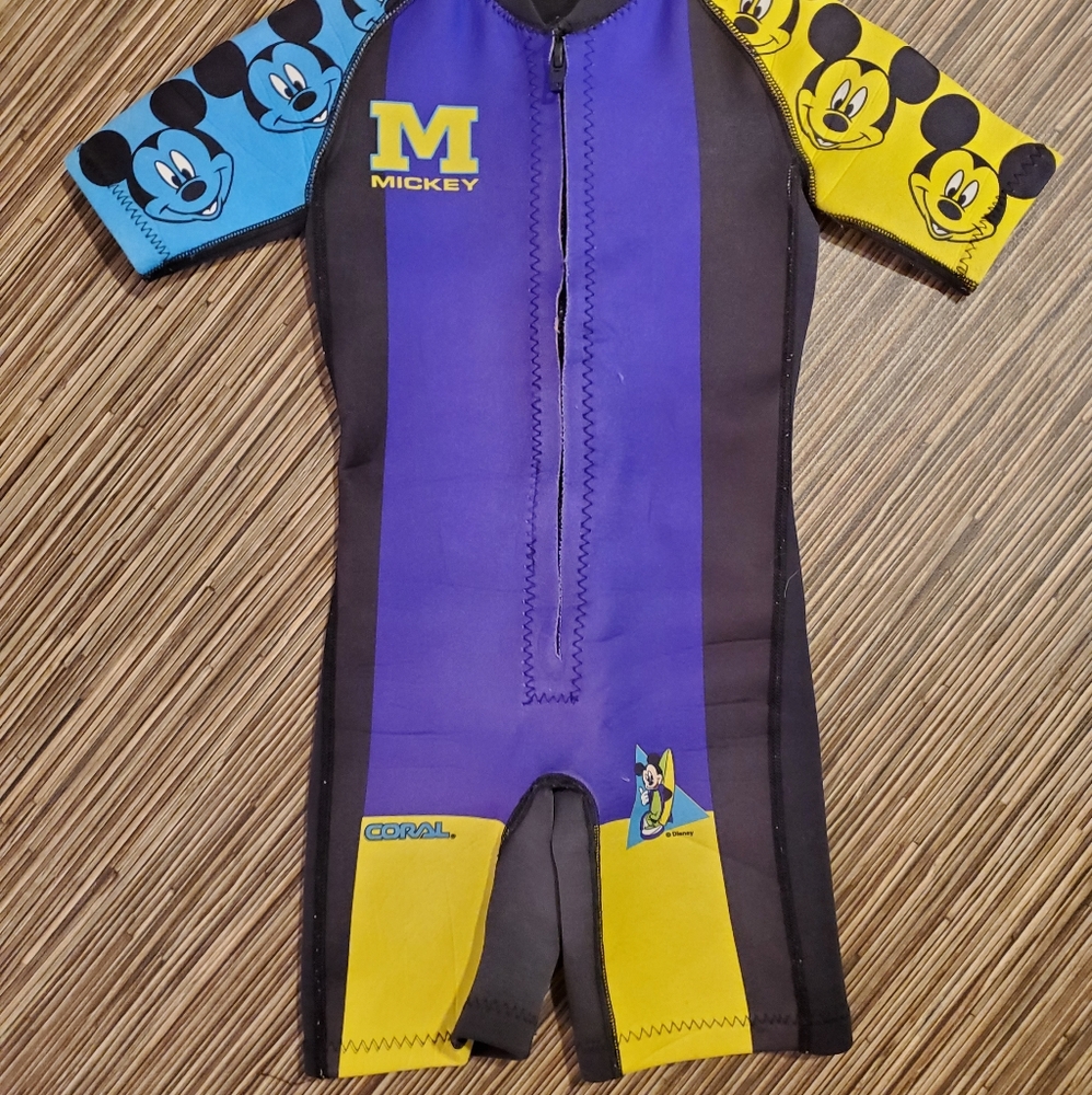 Coral Mickey Mouse Wetsuit Medium